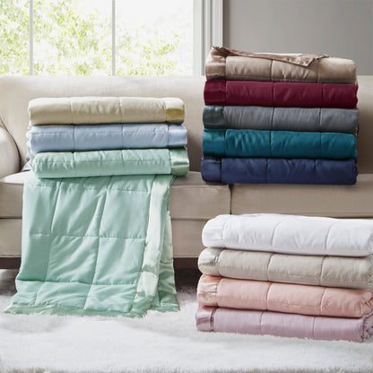 Seafoam Polyester King Size Blanket - Lightweight Summer Bedding