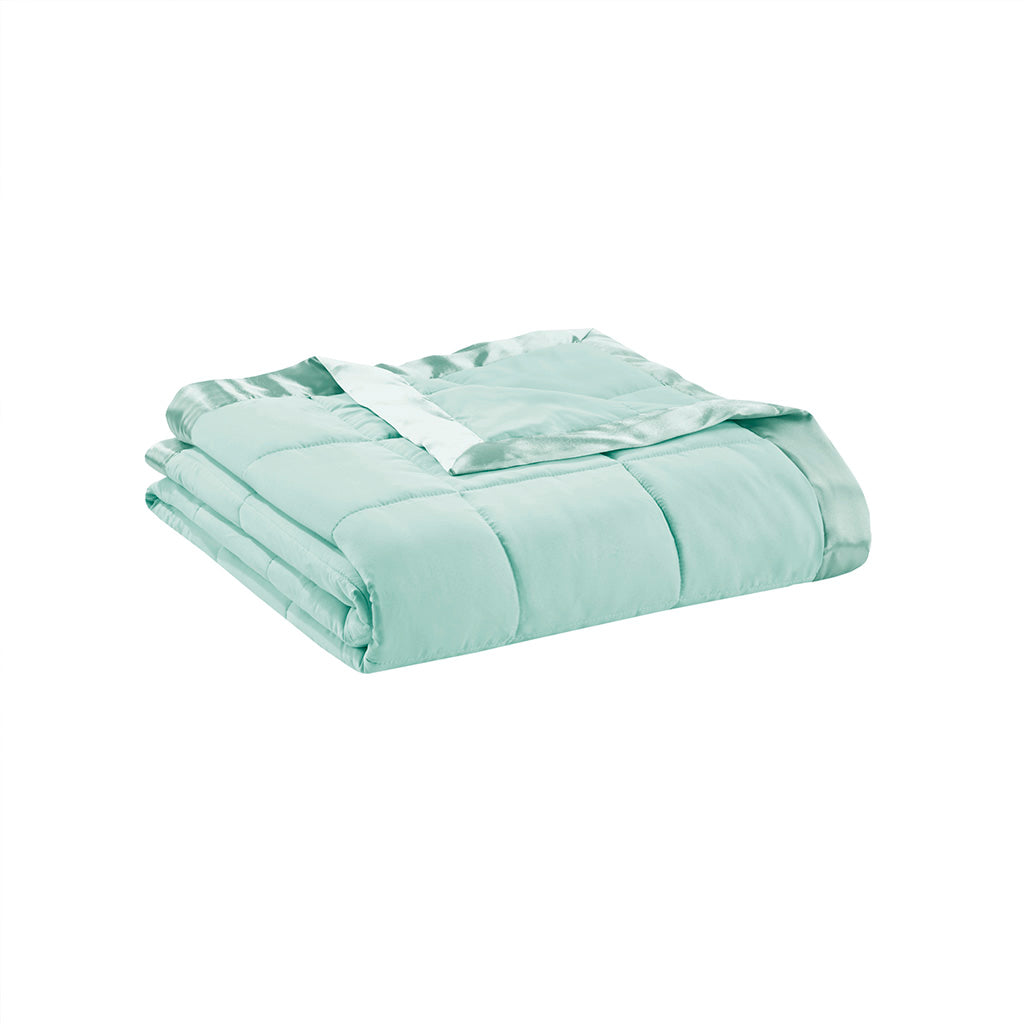 Seafoam Polyester King Size Blanket - Lightweight Summer Bedding