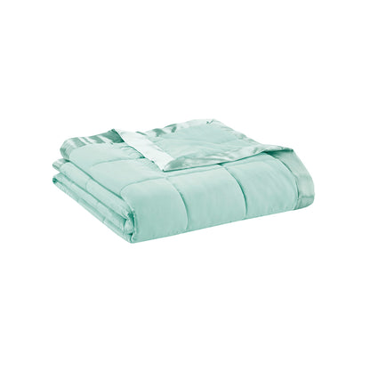 Seafoam Polyester King Size Blanket - Lightweight Summer Bedding