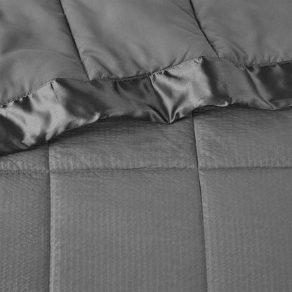 Charcoal Polyester Oversized Blanket Full Queen