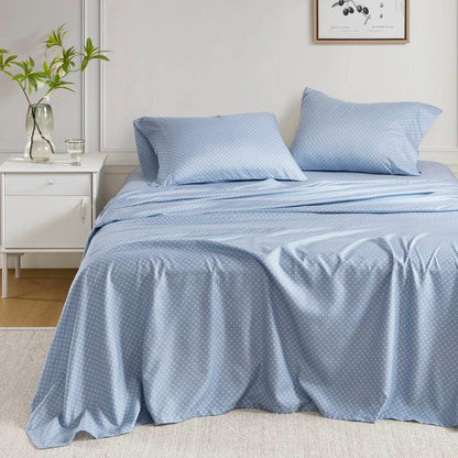 Blue Floral Comforter Set - Queen Size Comfort