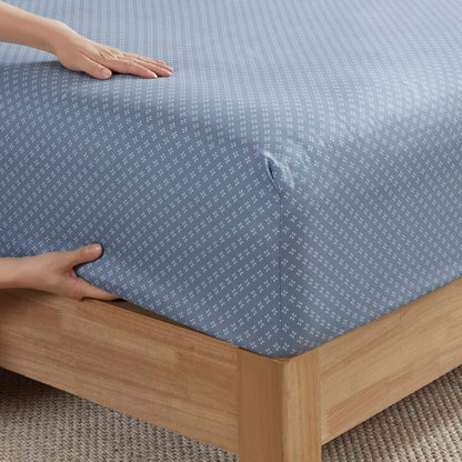 Blue Floral Comforter Set - Queen Size Comfort