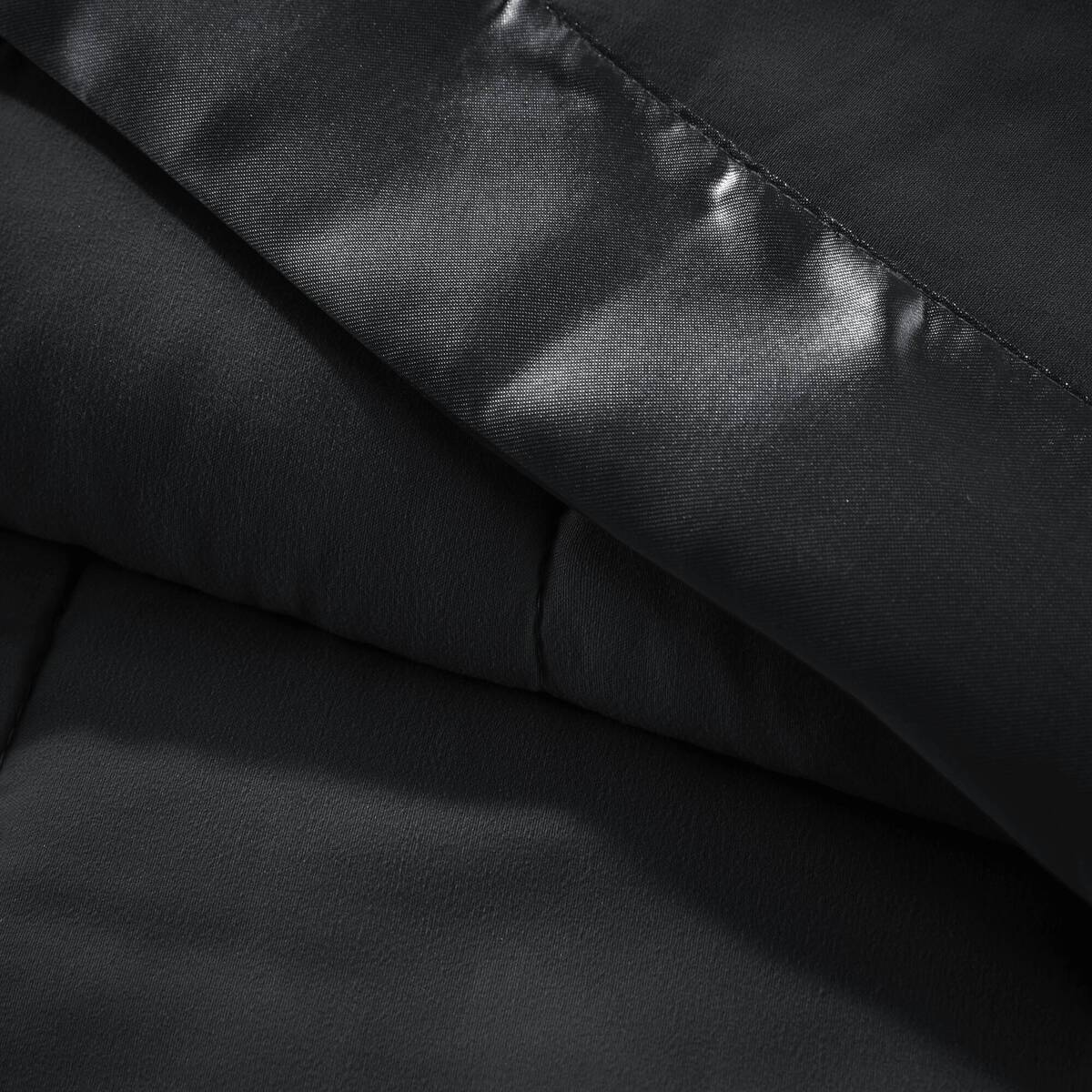 Black Polyester Twin Size Blanket - Lightweight Summer & Spring Bedding