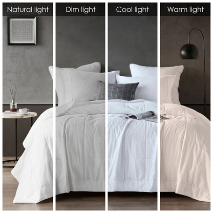White Polyester Down Alternative Blanket - Full Size