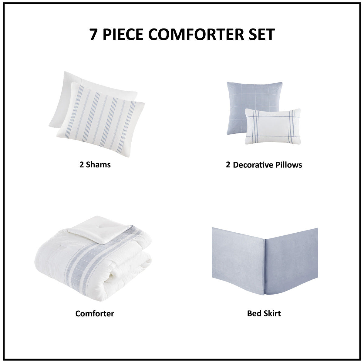 King Size Multicolor Polyester Comforter Set