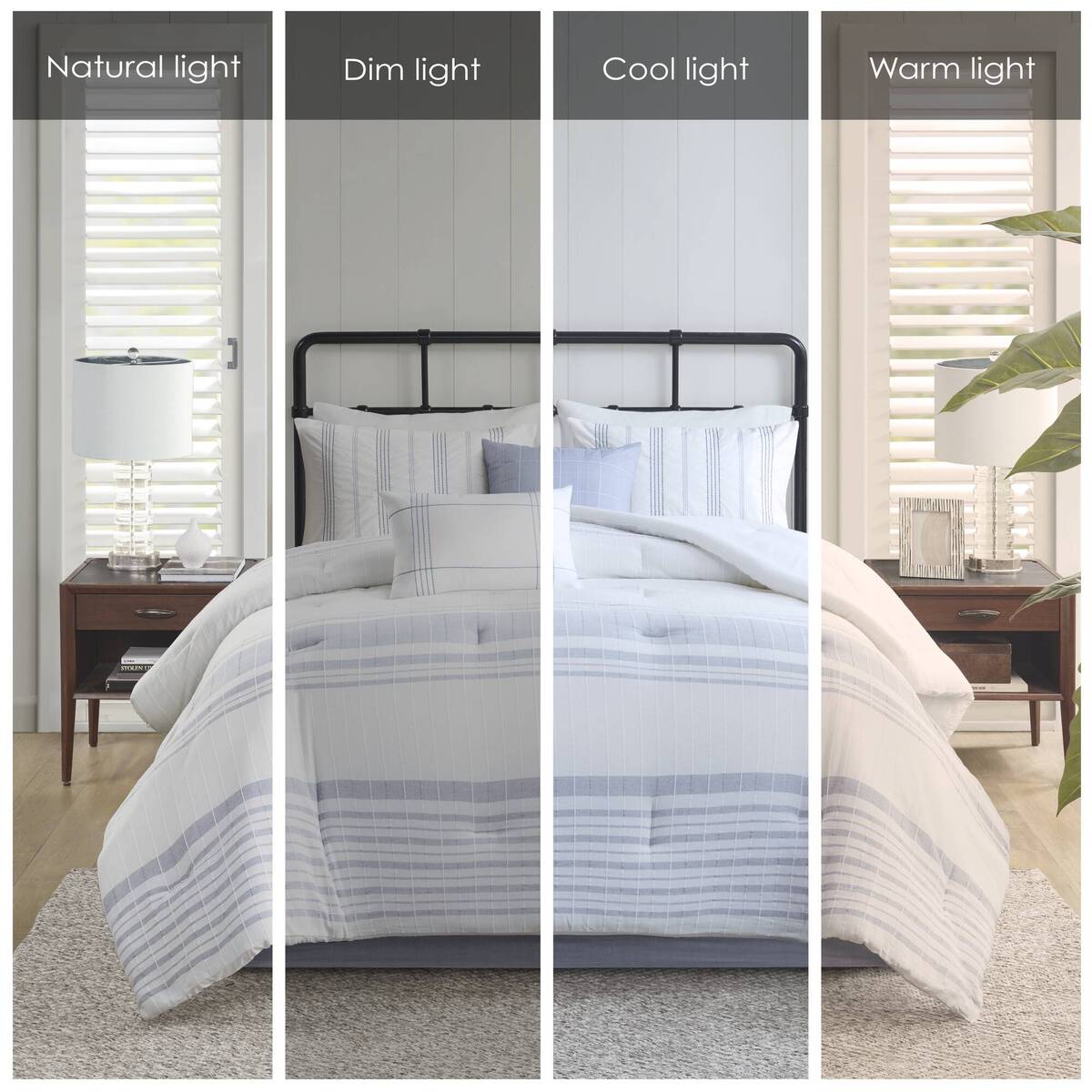King Size Multicolor Polyester Comforter Set