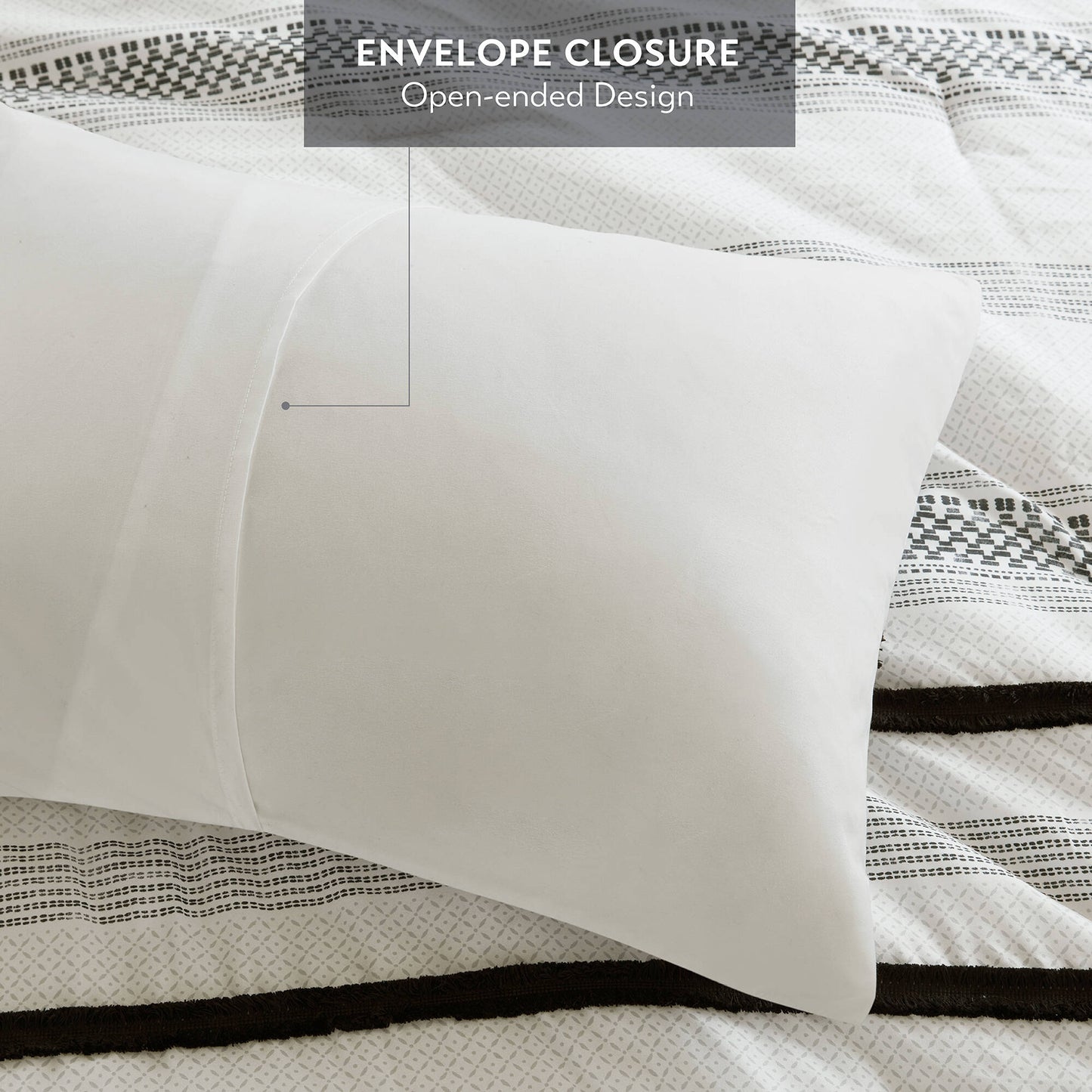 King Stripe Comforter Set - Multicolor Polyester
