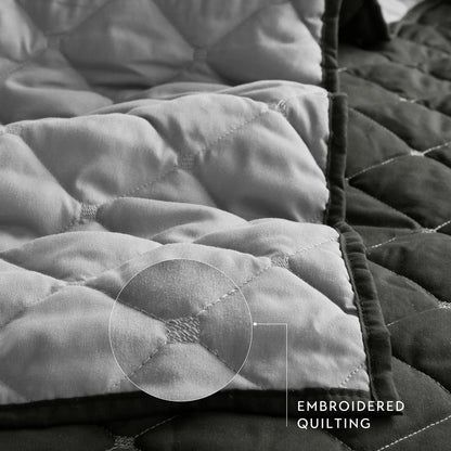 King Stripe Comforter Set - Multicolor Polyester
