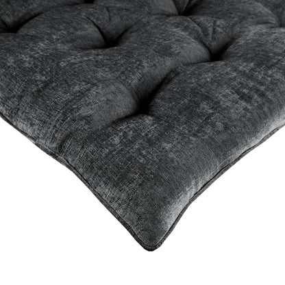 Charcoal Polyester Lounge Floor Pillow Cushion 27x74", Travel Wrap Included
