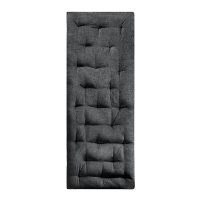 Charcoal Polyester Lounge Floor Pillow Cushion 27x74", Travel Wrap Included