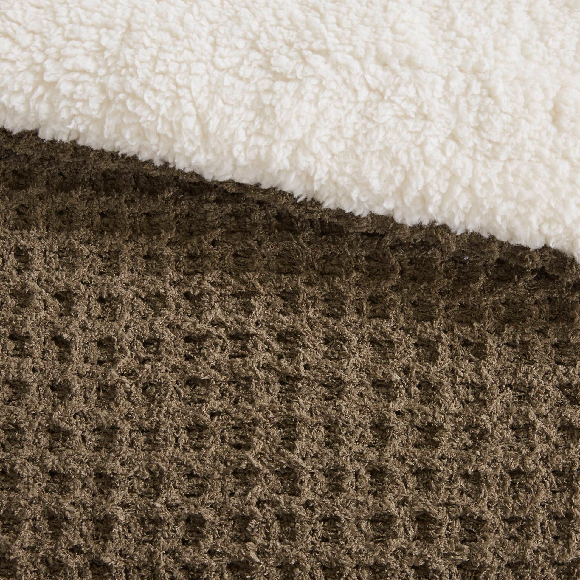 Twin Size Brown Polyester Chenille Comforter Set