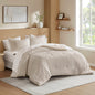 7-Piece Full Woven Striped Comforter Set