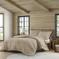 3 PCS Full/Queen Chenille Oversized Comforter Set Tan