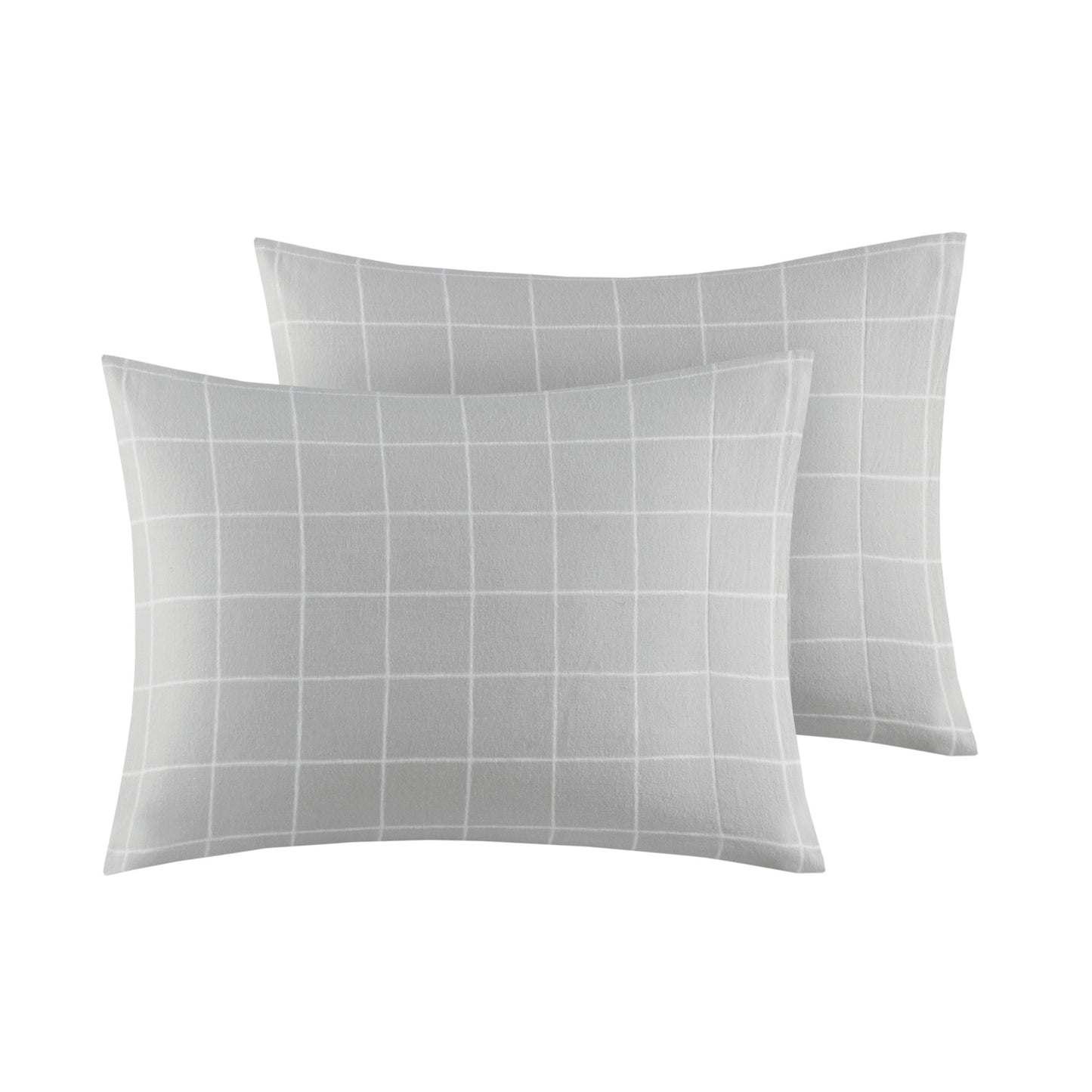 Cal King Grey Flannelette Sheet Set 4 Piece