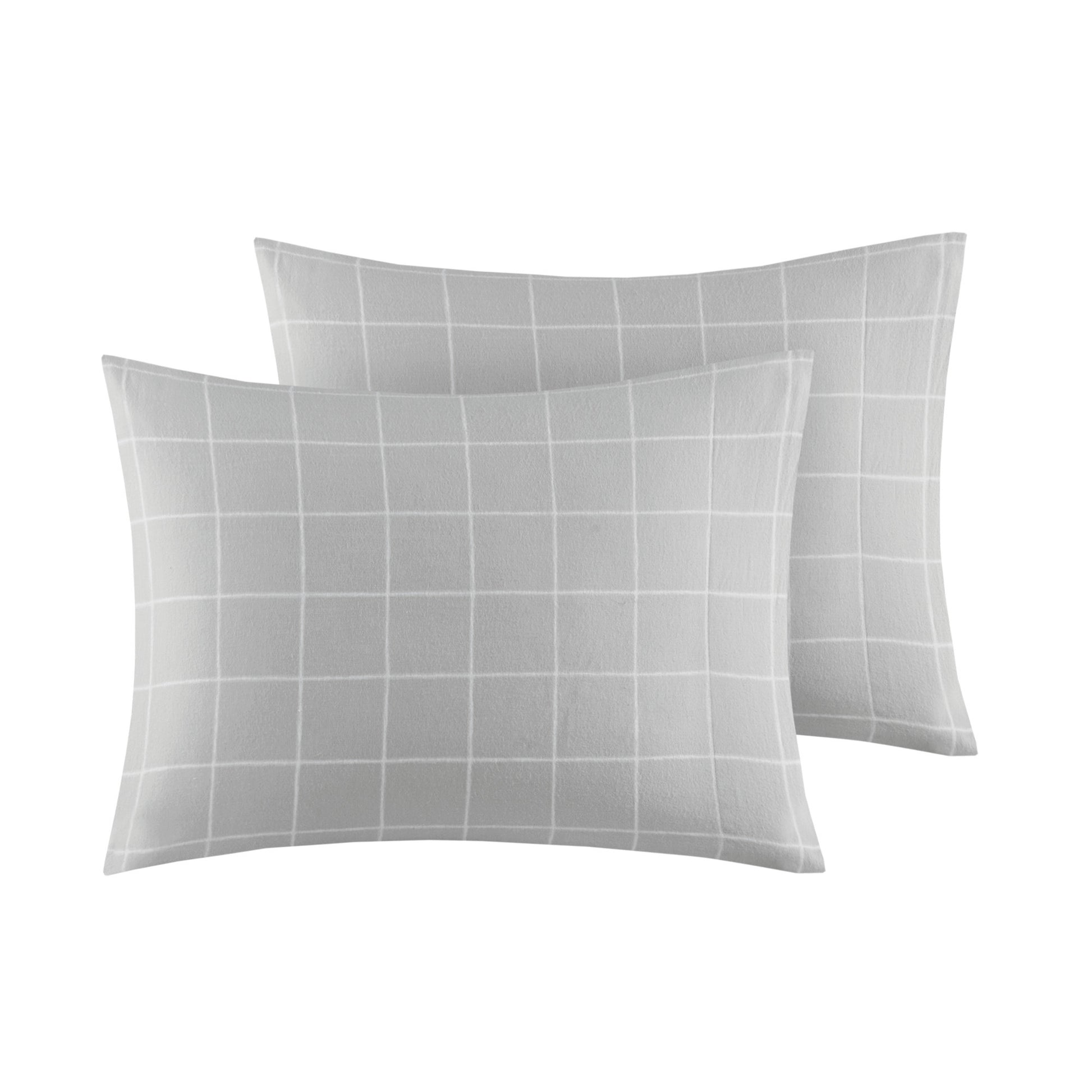 Cal King Grey Flannelette Sheet Set 4 Piece