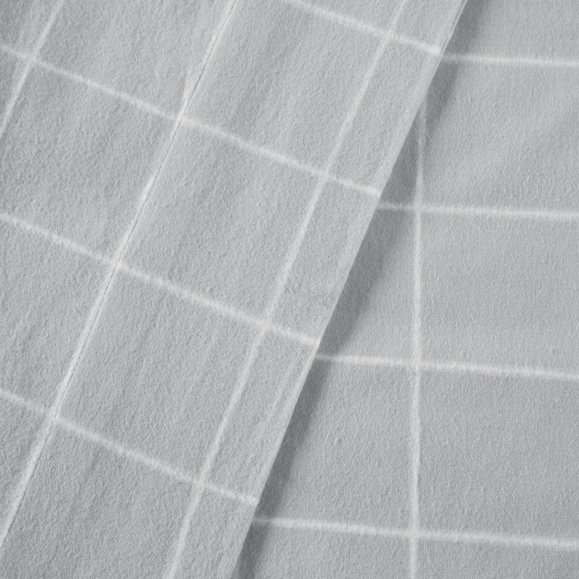 Cal King Grey Flannelette Sheet Set 4 Piece