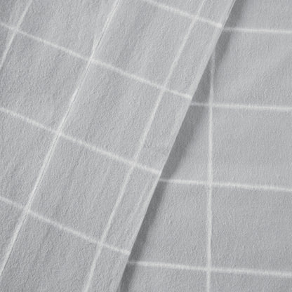Cal King Grey Flannelette Sheet Set 4 Piece