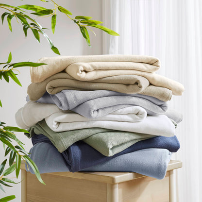 Twin Rayon Bamboo Blanket - Sage Green, 66x90