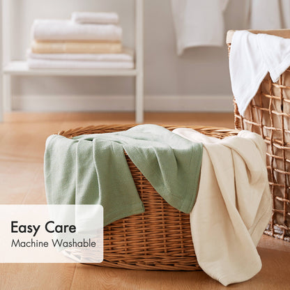 Twin Rayon Bamboo Blanket - Sage Green, 66x90