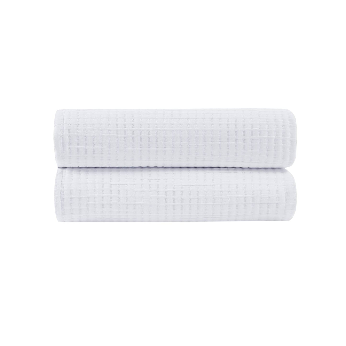 White Polyester Coverlet - Full/Queen Size