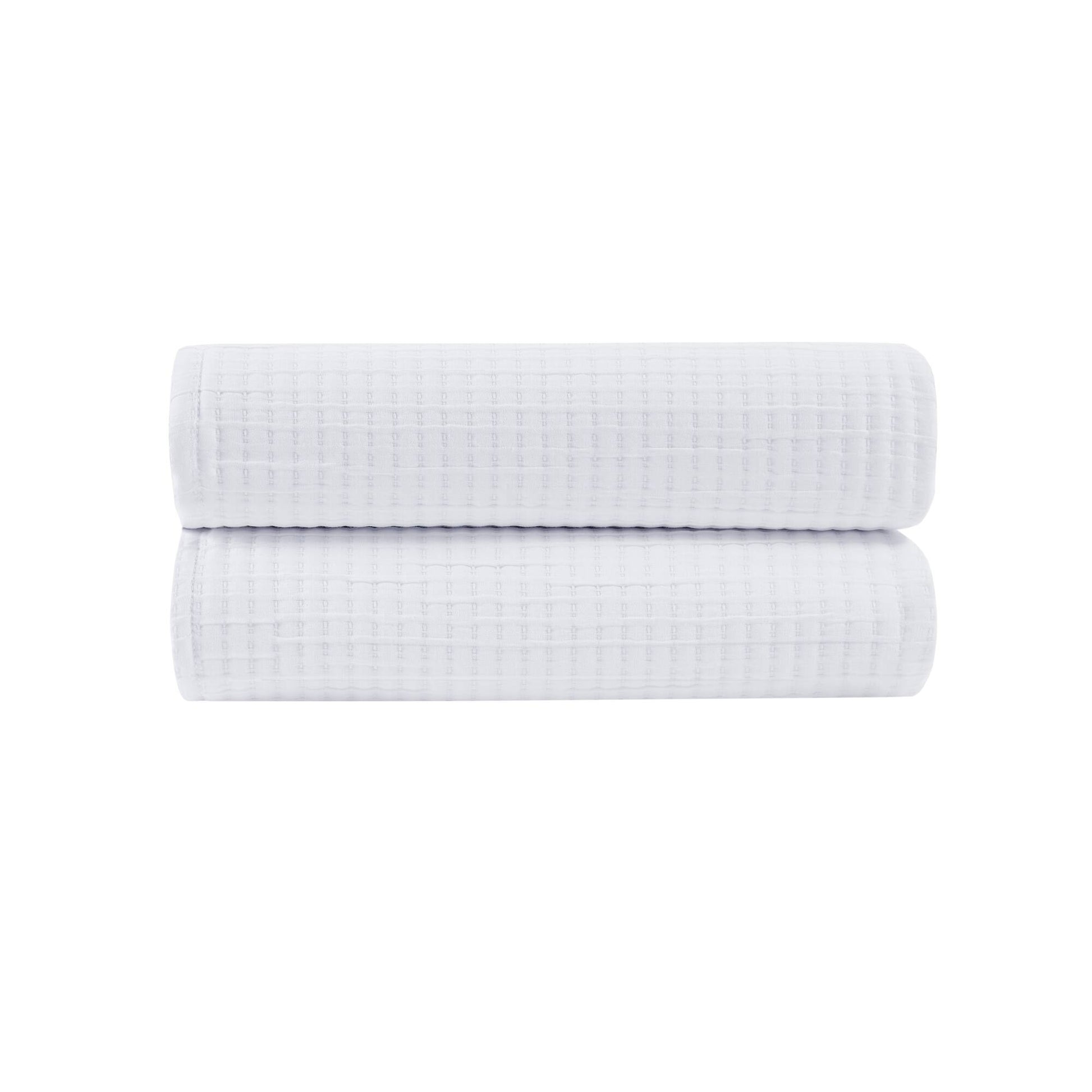 White Polyester Coverlet - Full/Queen Size