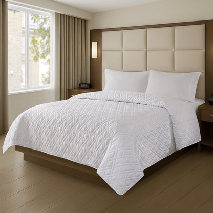 1-Piece Full/Queen Premium Coverlet, White