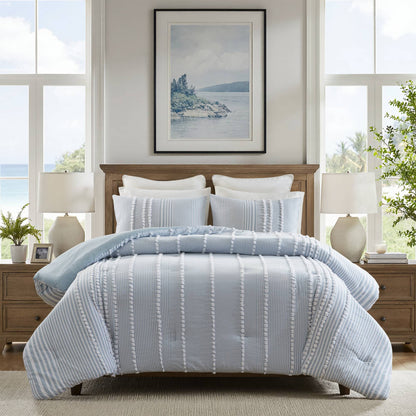 3- Piece King Cotton Yarn Dyed Comforter Set