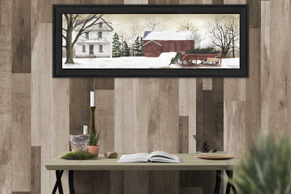 Trendy Framed Wall Art - Christmas Trees Multicolor MDF