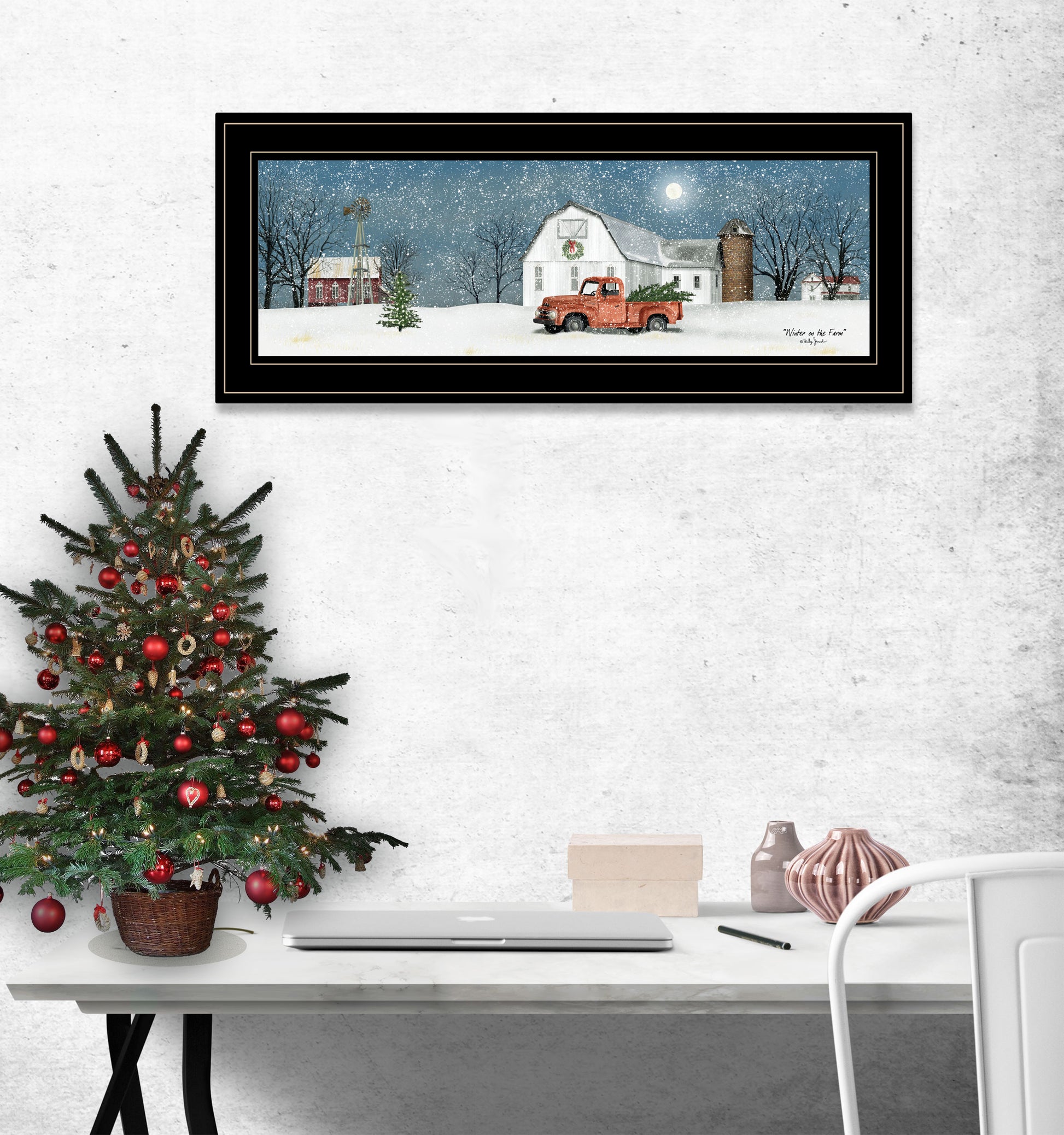 Multicolor Paper Wall Art - Farmhouse Living Room Decor