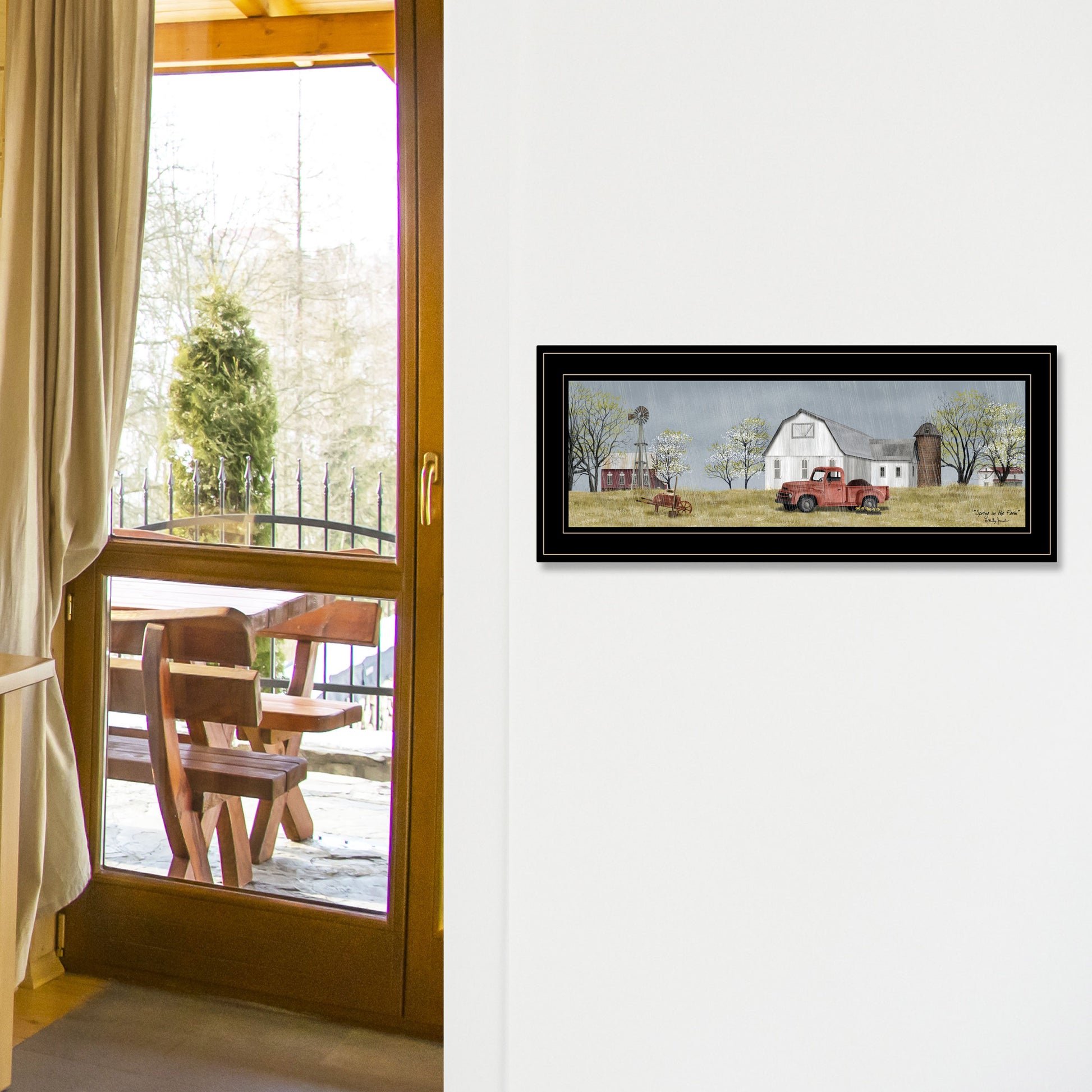 Trendy Framed Wall Art - Spring On The Farm Decor