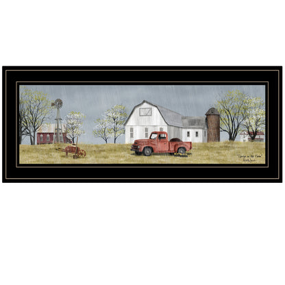 Trendy Decor 4U "Spring On The Farm" Framed Wall Art, Modern Home Decor Framed Print for Living Room, Bedroom & Farmhouse Wall Decoration by Billy Jacobs