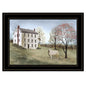 Trendy Decor 4U "Spring at White House Farm" Framed Wall Art, Modern Home Decor Framed Print for Living Room, Bedroom & Farmhouse Wall Decoration by Millwork Engineering