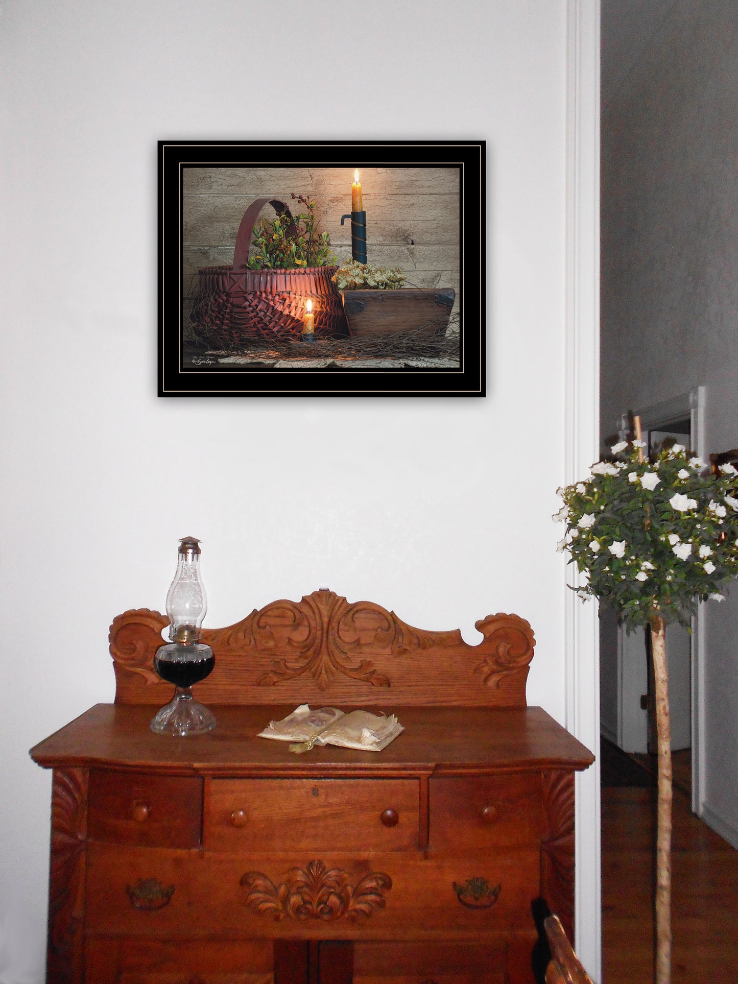 Trendy Framed Wall Art - Multicolor Paper Print for Living Room & Bedroom