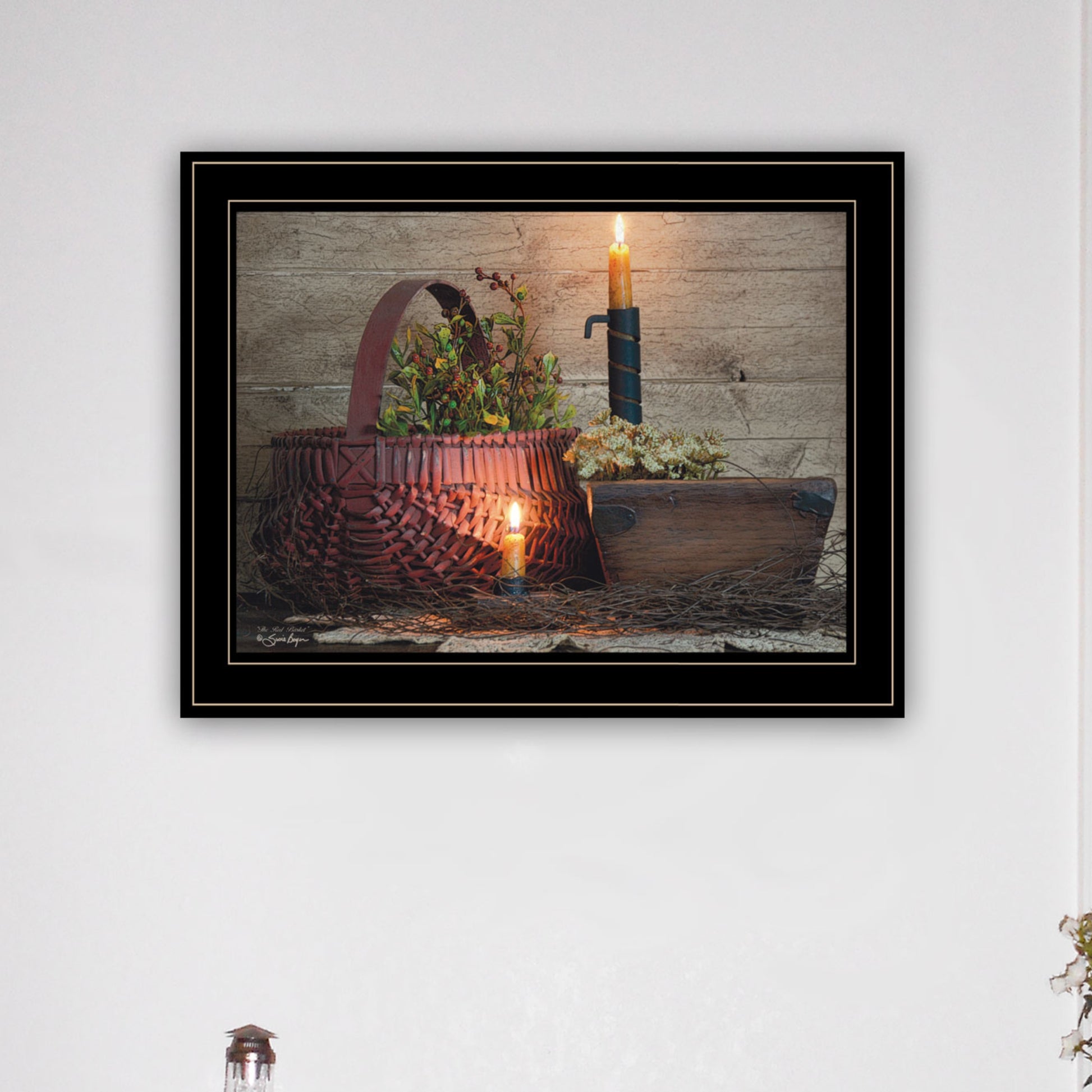 Trendy Framed Wall Art - Multicolor Paper Print for Living Room & Bedroom
