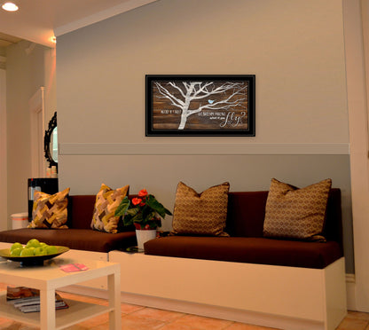 Trendy Framed Wall Art - "What if You Fly" Multicolor Paper Decor