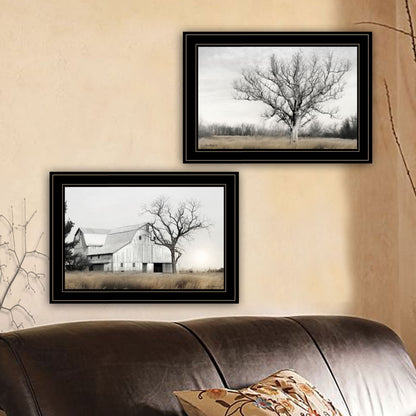 Trendy Framed Wall Art - Ohio Fields I Multicolor Paper