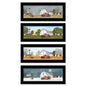 Trendy Decor 4U "Four Seasons Collection V" Framed Wall Art, Modern Home Decor 4 Piece Vignette for Living Room, Bedroom & Farmhouse Wall Decoration by Billy Jacobs