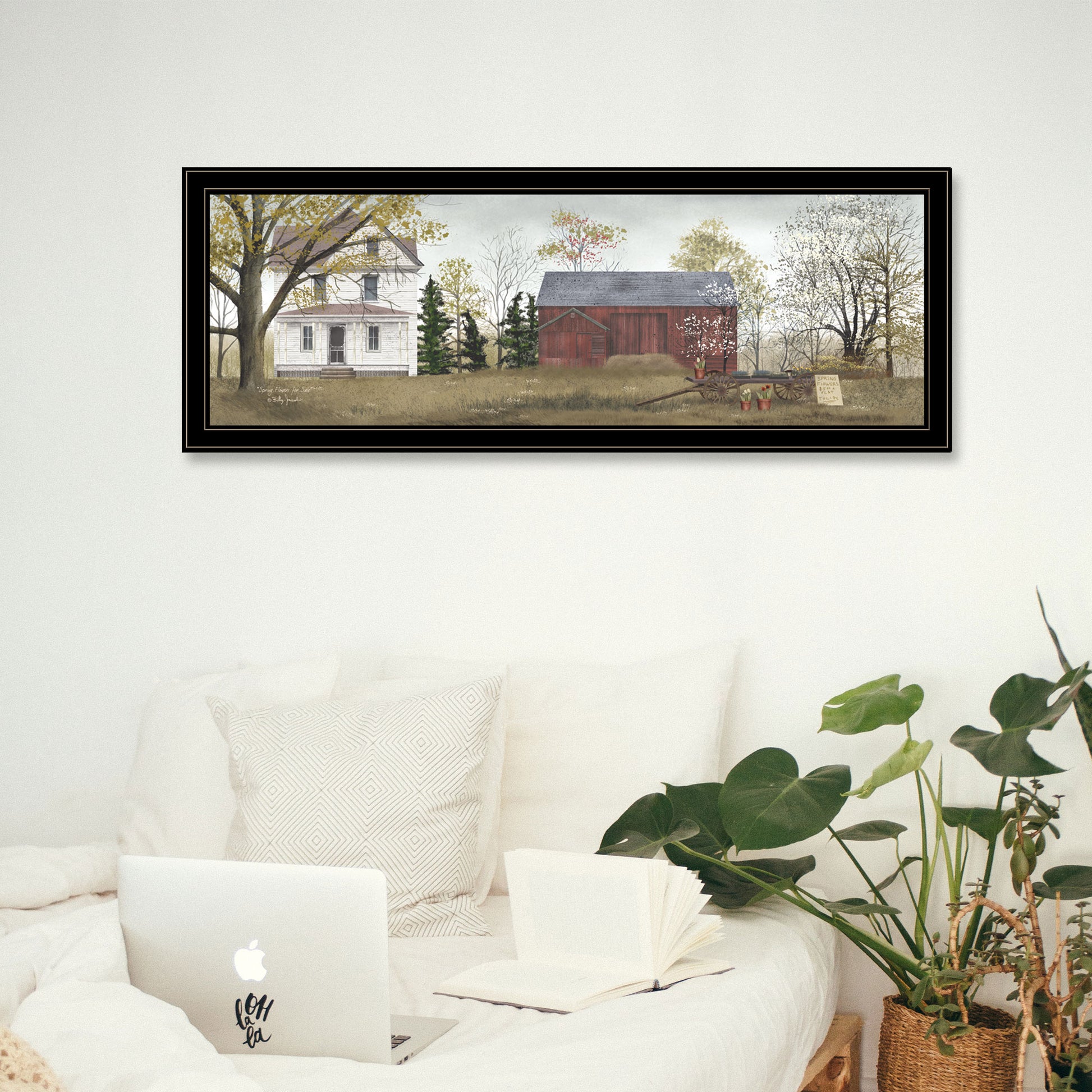Trendy Framed Wall Art - Spring Flowers Multicolor Paper Decor