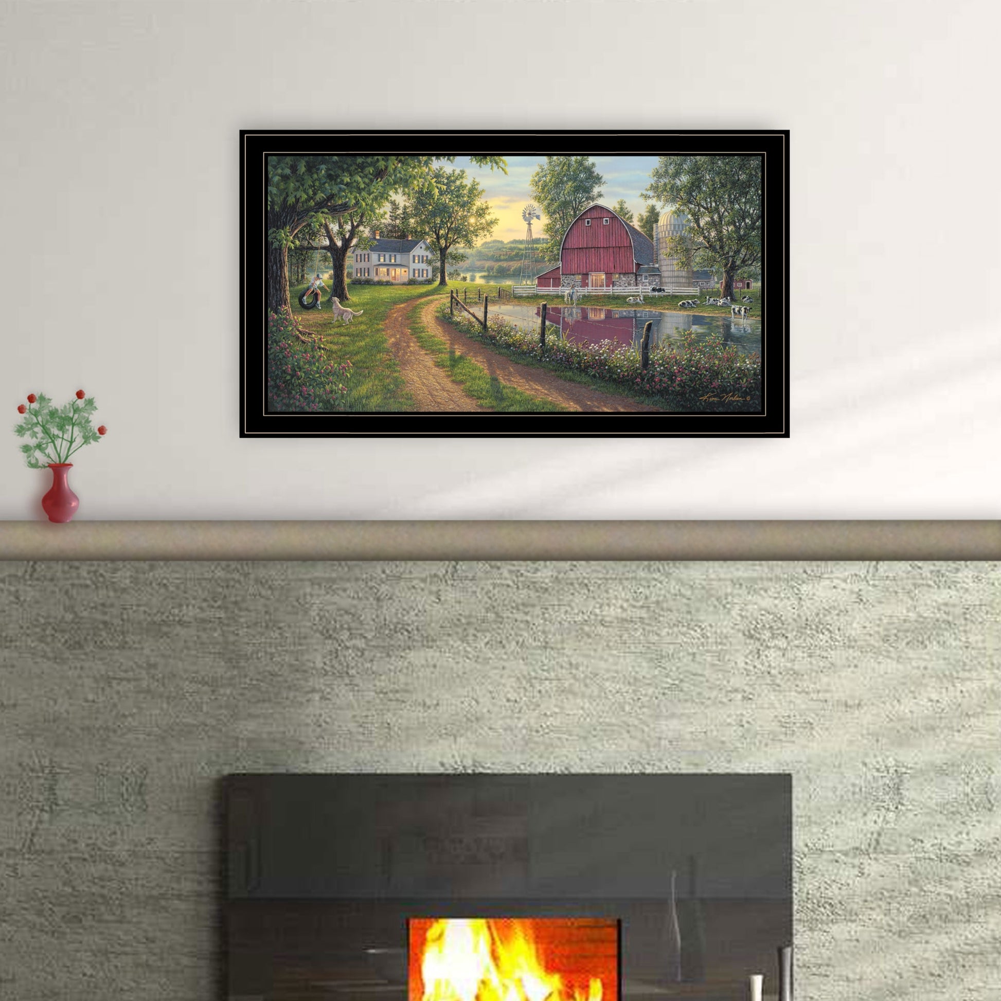 Multicolor Framed Wall Art - The Road Home Decor, 38" x 1"