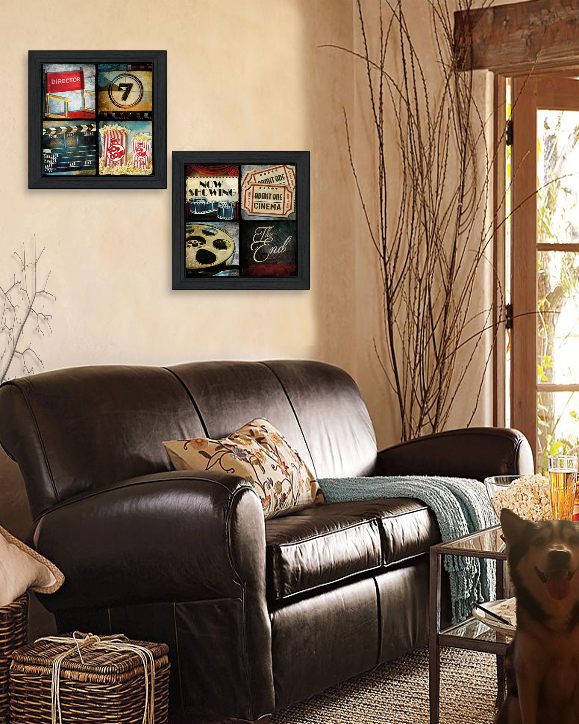 Trendy Framed Wall Art - At The Movies, Multicolor Paper
