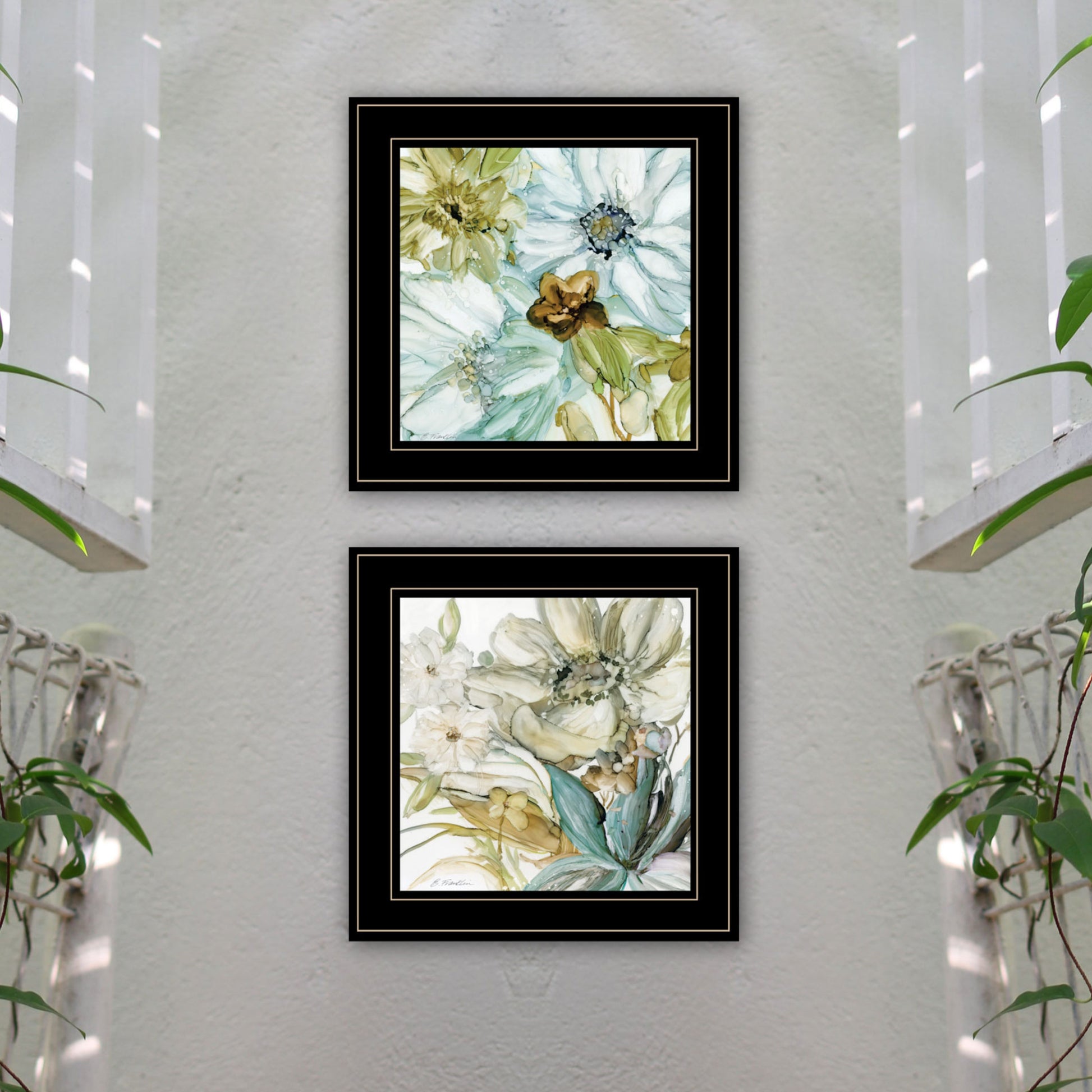 Multicolor Paper Wall Art - Modern Framed Print for Living Room Bedroom