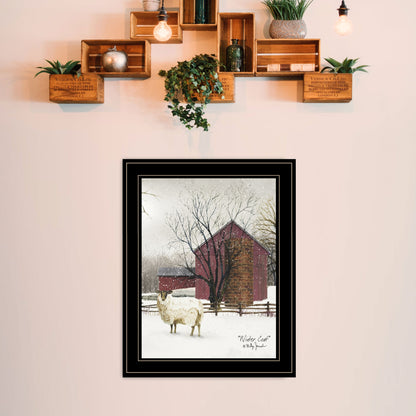 Trendy Winter Coat Framed Wall Art - Modern Home Decor Print