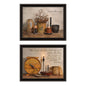 Trendy Decor 4U 2- Piece Vignette Simple Blessings Black Framed Wall Art for Living Room, Bedroom Wall Art Print for Home Decor by Billy Jacobs