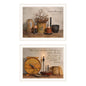 Trendy Decor 4U 2- Piece Vignette Simple Blessings White Framed Wall Art for Living Room, Bedroom Wall Art Print for Home Decor by Billy Jacobs