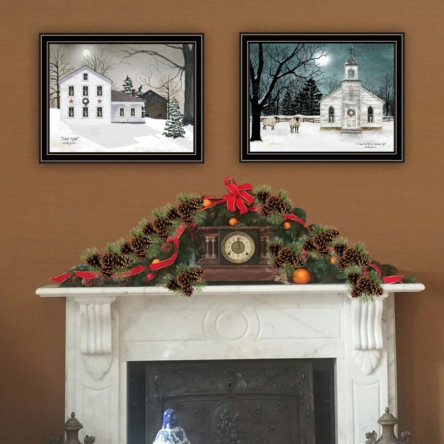 Trendy Framed Wall Art - Multi-Color Vignette Decor for Living Room & Bedroom