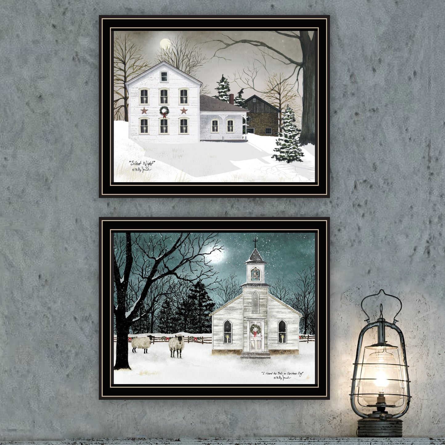 Trendy Framed Wall Art - Multi-Color Vignette Decor for Living Room & Bedroom