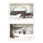 Trendy Decor 4U 2- Piece Vignette Christmas Time with Family White Framed Wall Art for Living Room, Bedroom Wall Art Print for Home Decor by Billy Jacobs