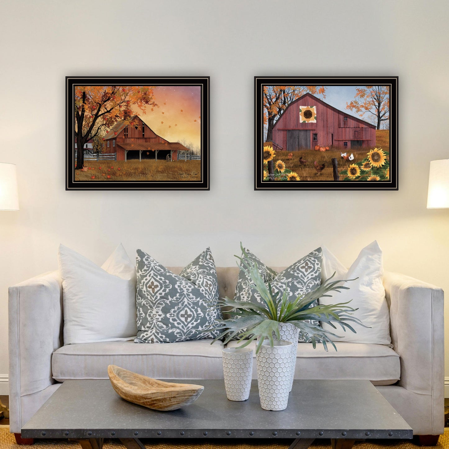 Multi-Colored Wood & Paper Framed Wall Art - Bedroom Decor Print