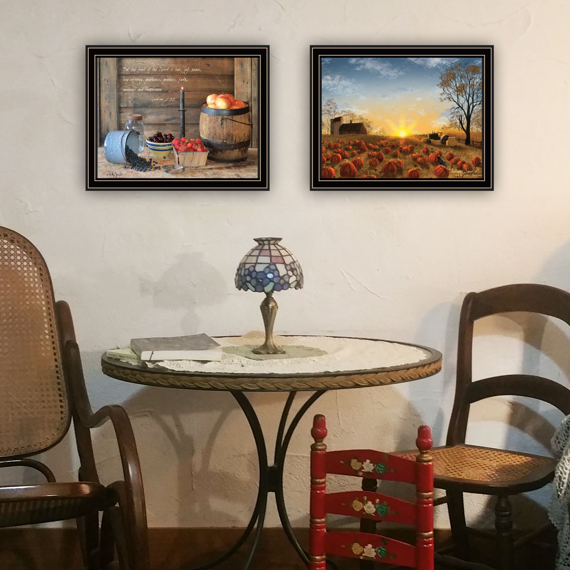 Trendy Framed Wall Art - Autumn Sunrise Decor