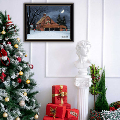 Trendy Wall Art Print - Night Before Christmas Decor